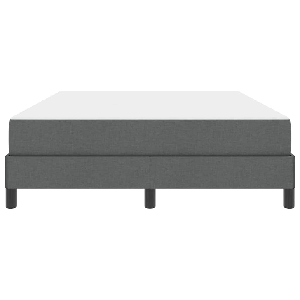 Box Spring Seng Med Madras Mørkegrå 140 X 200 Cm Stof - Billede 7