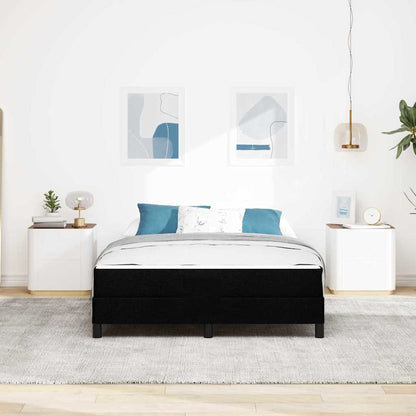Box Spring Seng Med Madras Sort 140 X 200 Cm Stof - Billede 5