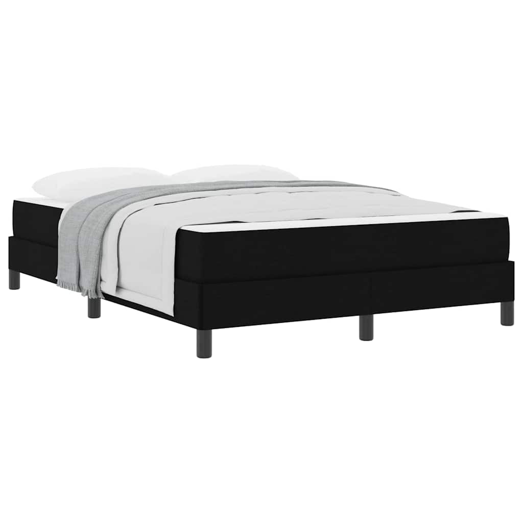 Box Spring Seng Med Madras Sort 140 X 200 Cm Stof - Billede 3