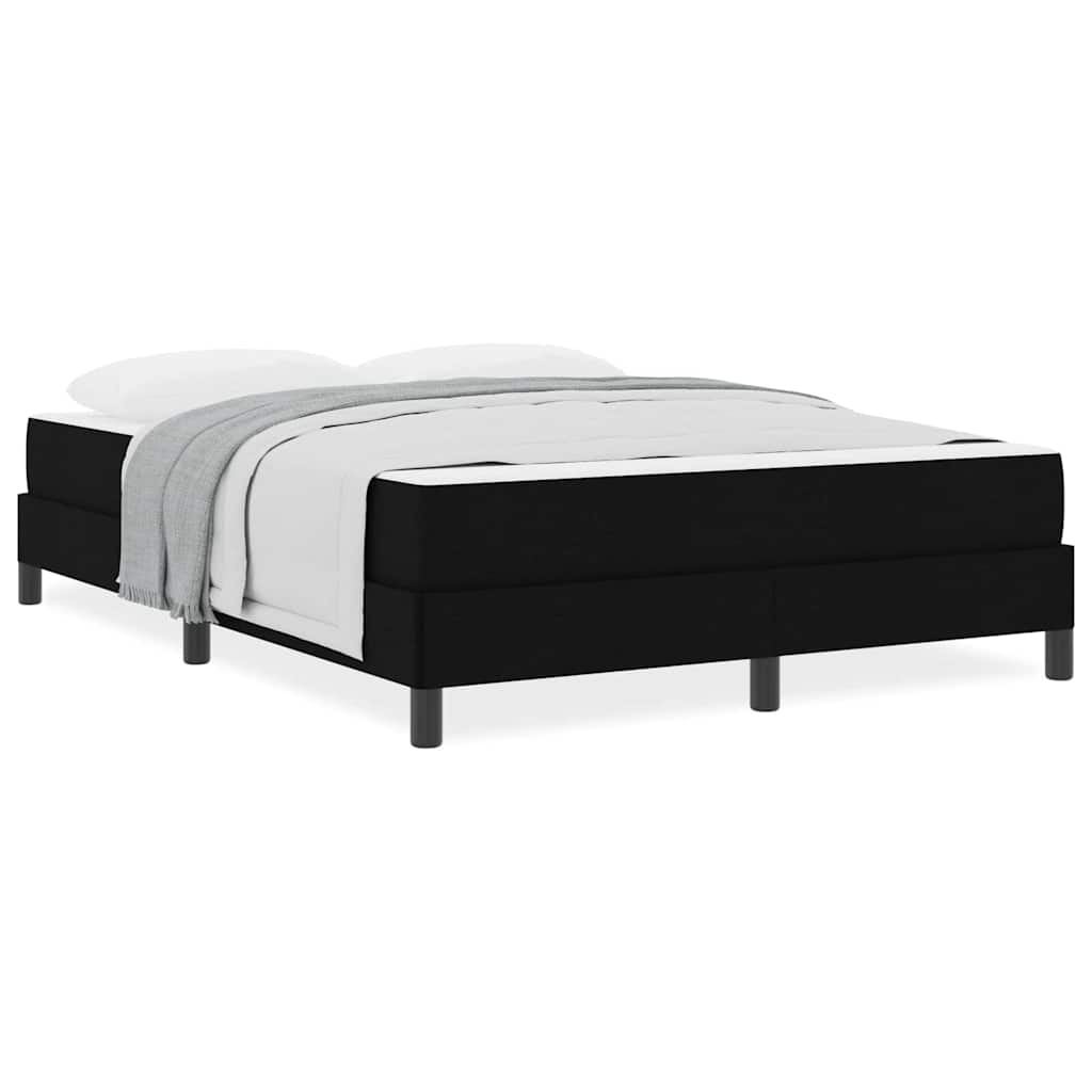 Box Spring Seng Med Madras Sort 140 X 200 Cm Stof - Billede 4