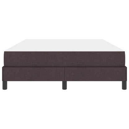 Box Spring Seng Med Madras Mørkebrun 140 X 200 Cm Stof - Billede 6