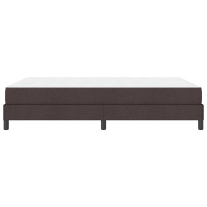 Box Spring Seng Med Madras Mørkebrun 140 X 200 Cm Stof - Billede 7