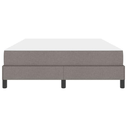 Box Spring Seng Med Madras Gråbrun 140 X 200 Cm Stof - Billede 6