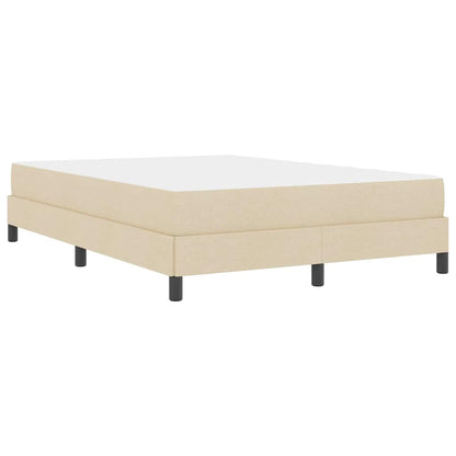 Box Spring Seng Med Madras Creme 140 X 200 Cm Stof - Billede 9