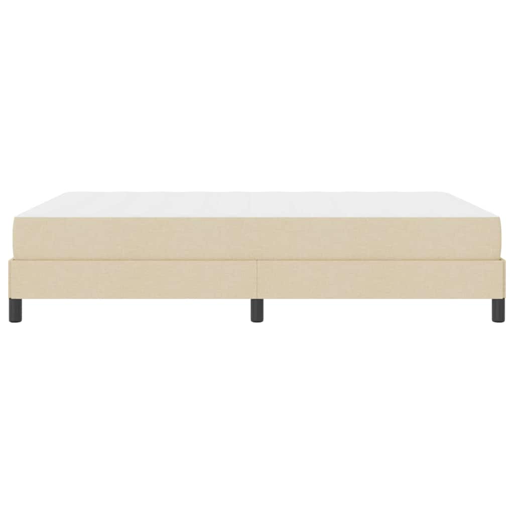 Box Spring Seng Med Madras Creme 140 X 200 Cm Stof - Billede 8