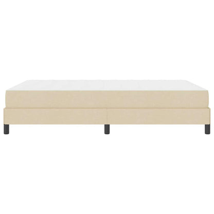 Box Spring Seng Med Madras Creme 140 X 200 Cm Stof - Billede 8