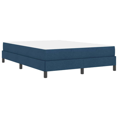 Box Spring Seng Med Madras Blå 140 X 200 Cm Stof - Billede 9