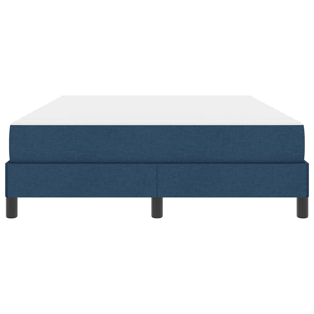 Box Spring Seng Med Madras Blå 140 X 200 Cm Stof - Billede 7