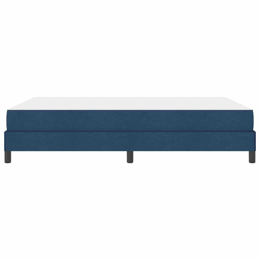 Box Spring Seng Med Madras Blå 140 X 200 Cm Stof - Billede 8