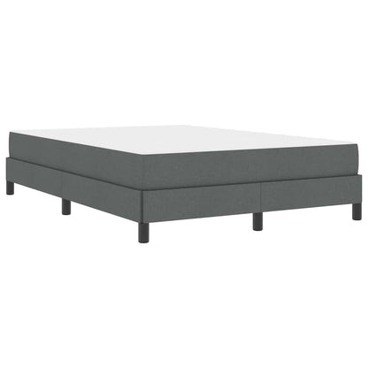 Box Spring Seng Med Madras Mørkegrå 160 X 200 Cm Stof - Billede 2
