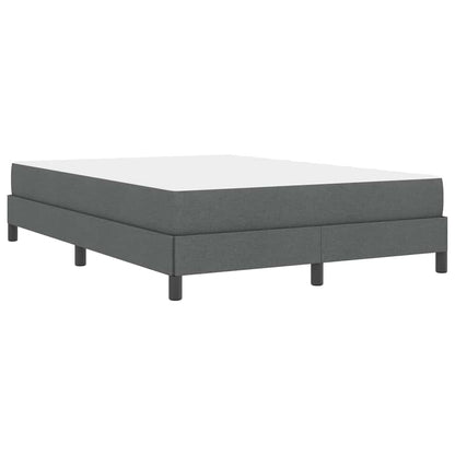 Box Spring Seng Med Madras Mørkegrå 160 X 200 Cm Stof - Billede 9