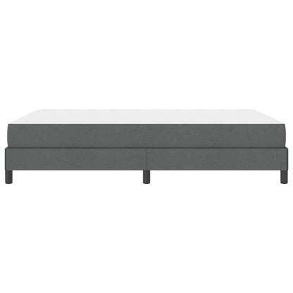 Box Spring Seng Med Madras Mørkegrå 160 X 200 Cm Stof - Billede 8