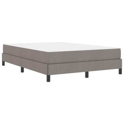 Box Spring Seng Med Madras Gråbrun 160 X 200 Cm Stof - Billede 2