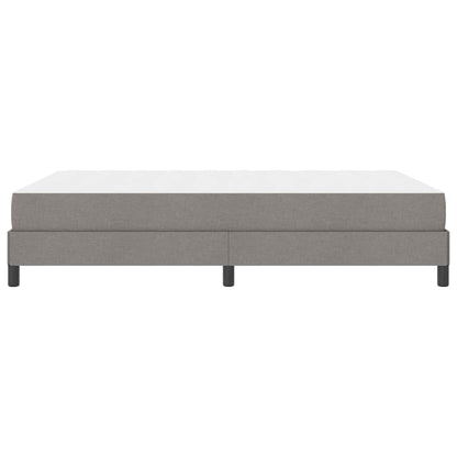 Box Spring Seng Med Madras Gråbrun 160 X 200 Cm Stof - Billede 8