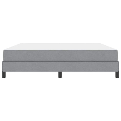 Box Spring Seng Med Madras Lysegrå 180 X 200 Cm Stof - Billede 7