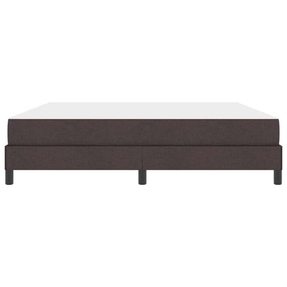 Box Spring Seng Med Madras Mørkebrun 180 X 200 Cm Stof - Billede 6
