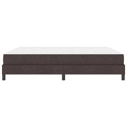 Box Spring Seng Med Madras Mørkebrun 180 X 200 Cm Stof - Billede 7