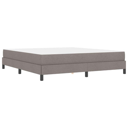 Box Spring Seng Med Madras Gråbrun 180 X 200 Cm Stof - Billede 8