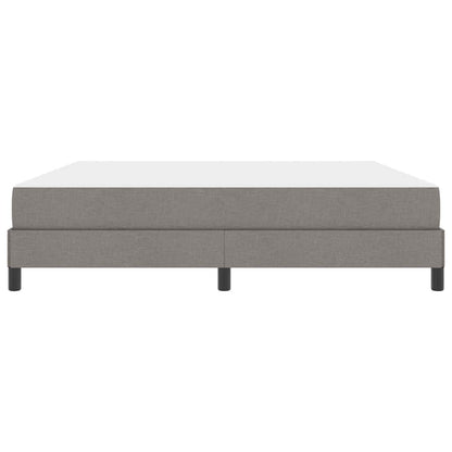 Box Spring Seng Med Madras Gråbrun 180 X 200 Cm Stof - Billede 6