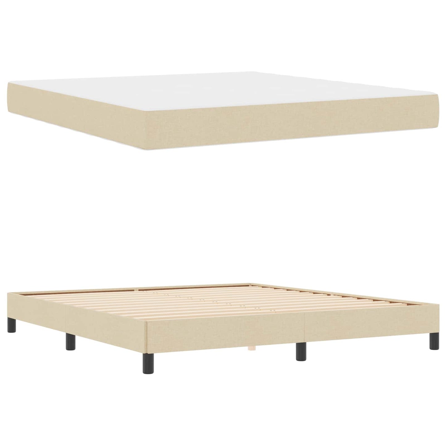 Box Spring Seng Stof - Billede 5