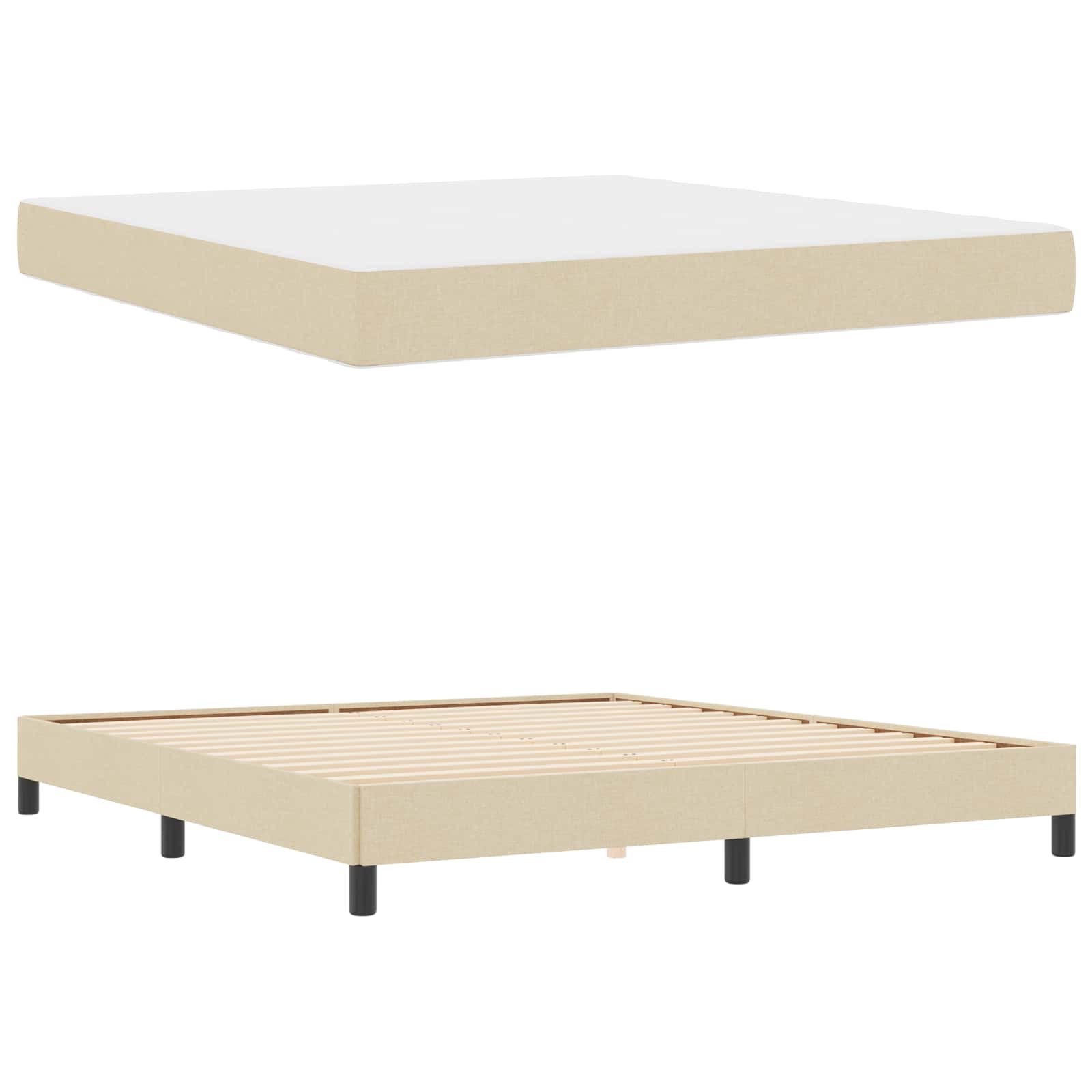 Box Spring Seng Stof - Billede 5