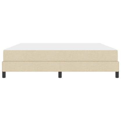 Box Spring Seng Med Madras Creme 180 X 200 Cm Stof - Billede 6