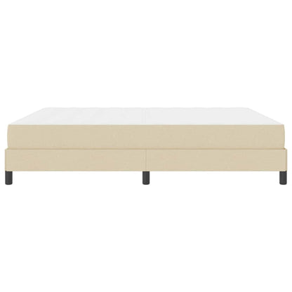 Box Spring Seng Med Madras Creme 180 X 200 Cm Stof - Billede 7