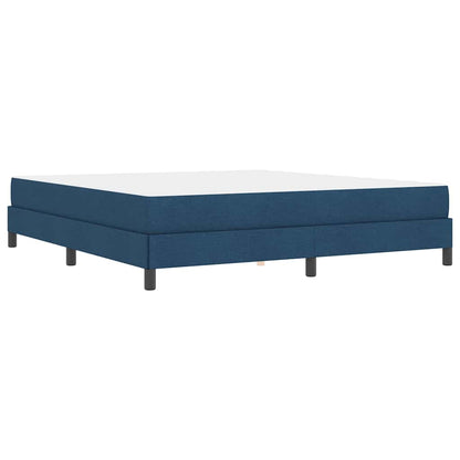 Box Spring Seng Med Madras Blå 180 X 200 Cm Stof - Billede 8