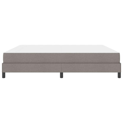 Box Spring Seng Med Madras Gråbrun 200 X 200 Cm Stof - Billede 7