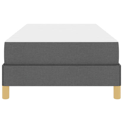 Box Spring Seng Mørkegrå, Brun 80 X 200 Cm Stof, Ingeniørtræ - Billede 7