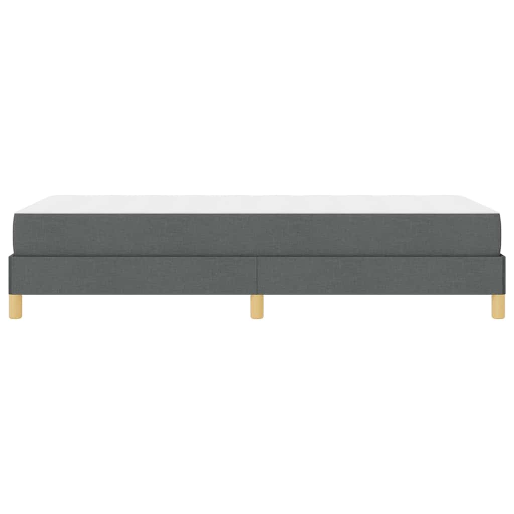 Box Spring Seng Mørkegrå, Brun 80 X 200 Cm Stof, Ingeniørtræ - Billede 8