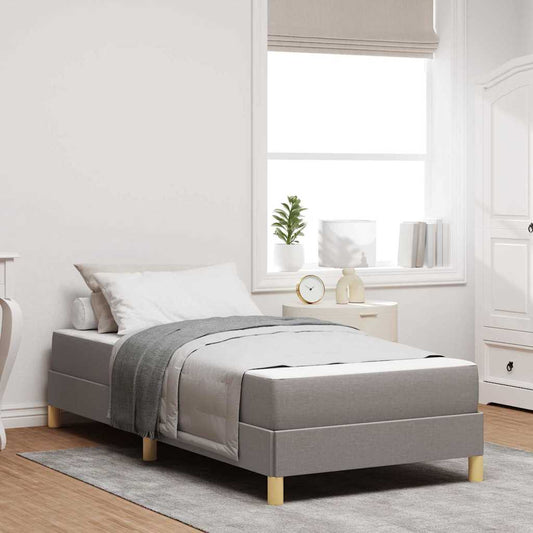 Box Spring Seng Taupe Og Brun 80 X 200 Cm - Hovedbillede