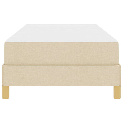 Box Spring Seng Creme Og Brun 80 X 200 Cm - Billede 6