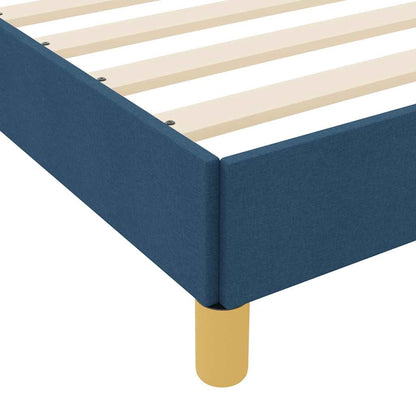 Box Spring Seng Blå, Brun 80 X 200 Cm Stof, Ingeniørtræ - Billede 10