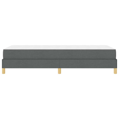 Box Spring Seng Mørkegrå, Brun 90 X 190 Cm Stof, Ingeniørtræ - Billede 8