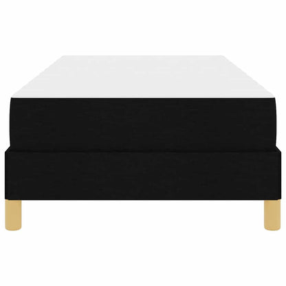 Box Spring Seng Sort, Brun 90 X 190 Cm Stof, Ingeniørtræ - Billede 7