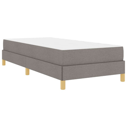 Box Spring Seng Taupe, Brun 90 X 200 Cm Stof, Ingeniørtræ - Billede 2