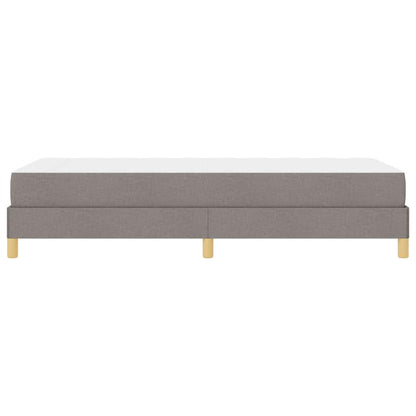 Box Spring Seng Taupe, Brun 90 X 200 Cm Stof, Ingeniørtræ - Billede 8
