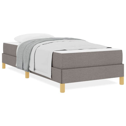 Box Spring Seng Taupe, Brun 90 X 200 Cm Stof, Ingeniørtræ - Billede 4