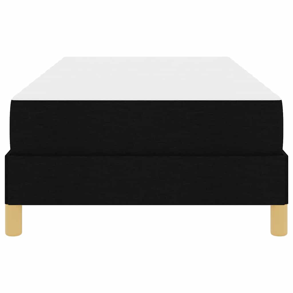 Box Spring Seng Sort, Brun 100 X 200 Cm Stof, Ingeniørtræ - Billede 7