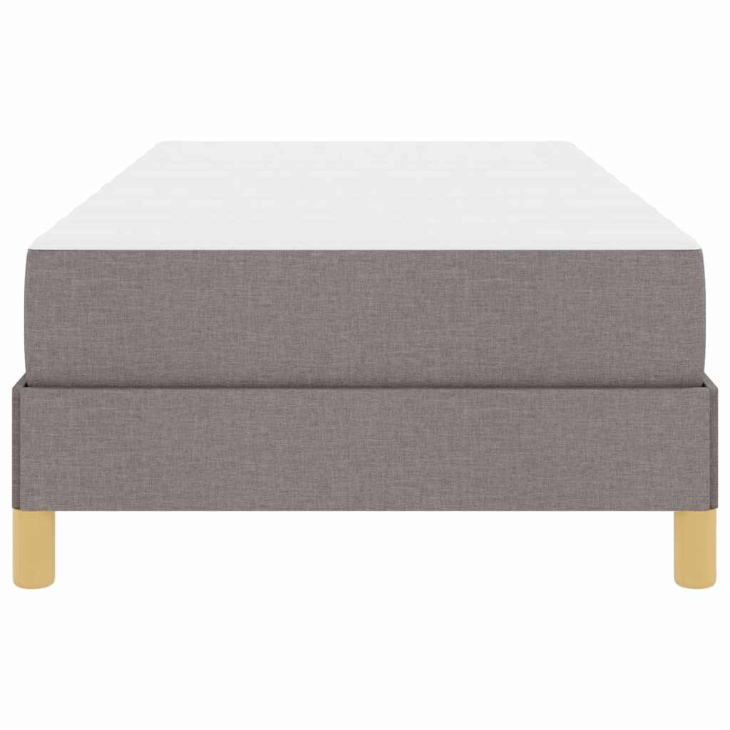 Box Spring Seng Taupe, Brun 100 X 200 Cm Stof, Ingeniørtræ - Billede 7