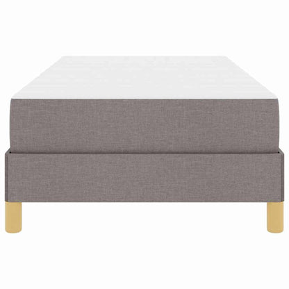 Box Spring Seng Taupe, Brun 100 X 200 Cm Stof, Ingeniørtræ - Billede 7