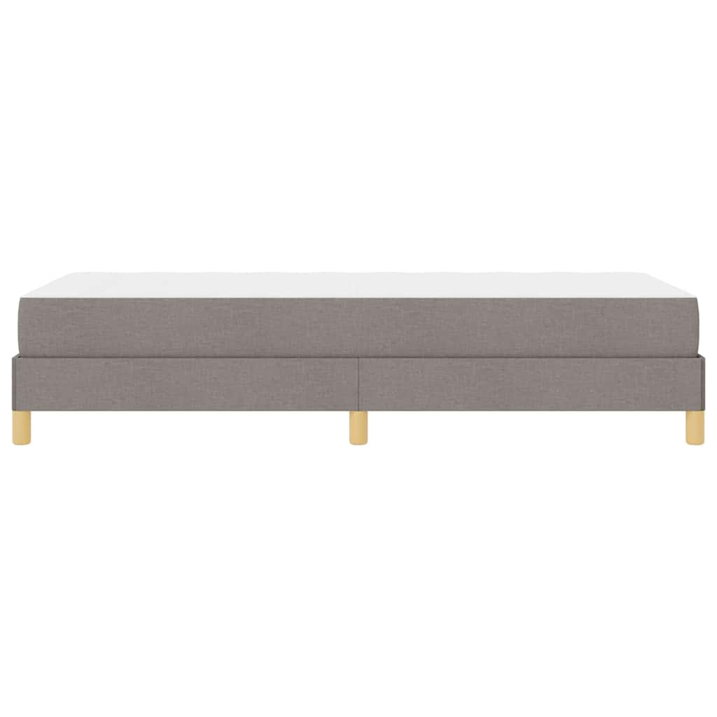 Box Spring Seng Taupe, Brun 100 X 200 Cm Stof, Ingeniørtræ - Billede 8
