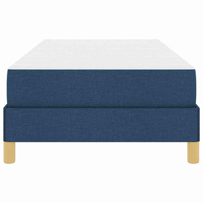 Box Spring Seng Blå Og Hvid 100 X 200 Cm Skum - Billede 6
