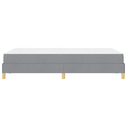 Box Spring Seng Lysegrå Og Brun 120 X 190 Cm - Billede 7