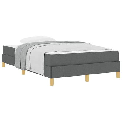 Box Spring Seng Mørkegrå Og Brun 120 X 190 Cm - Billede 3