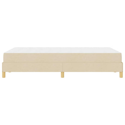 Box Spring Seng Creme Og Brun 120 X 190 Cm - Billede 8
