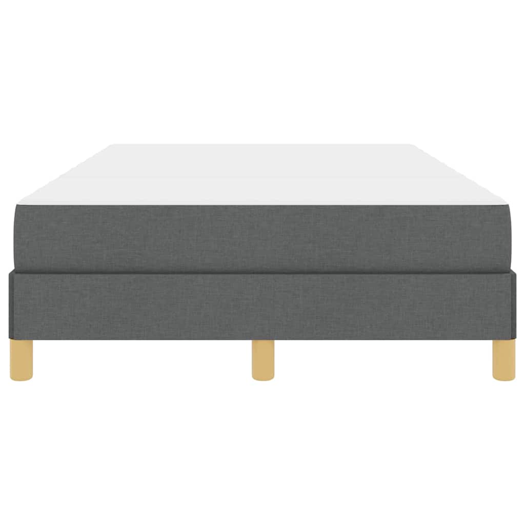 Box Spring Seng Mørkegrå, Brun 120 X 200 Cm Stof, Ingeniørtræ - Billede 7
