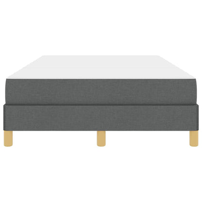Box Spring Seng Mørkegrå, Brun 120 X 200 Cm Stof, Ingeniørtræ - Billede 7