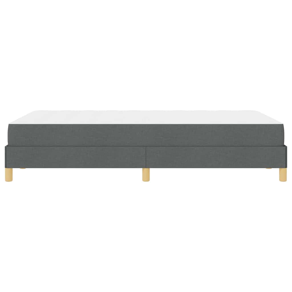 Box Spring Seng Mørkegrå, Brun 120 X 200 Cm Stof, Ingeniørtræ - Billede 8